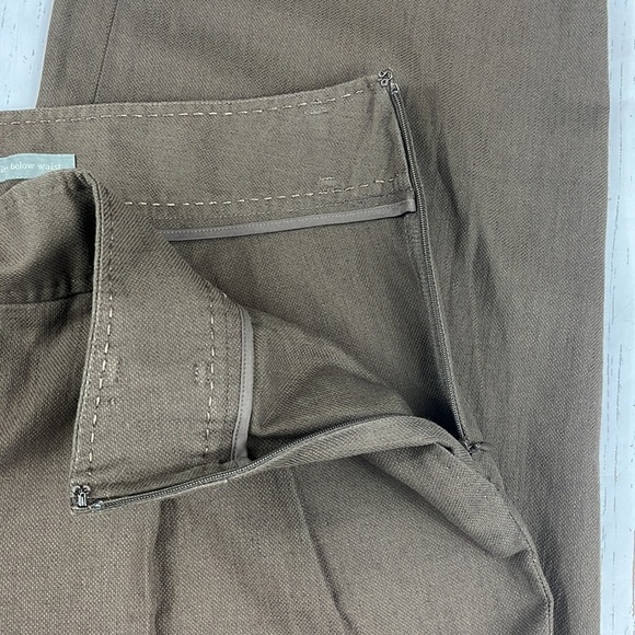 J.Jill Genuine Fit Below Waist Brown Linen Blend Beachy Pants Womens Size 14 NWT - Picture 7 of 11